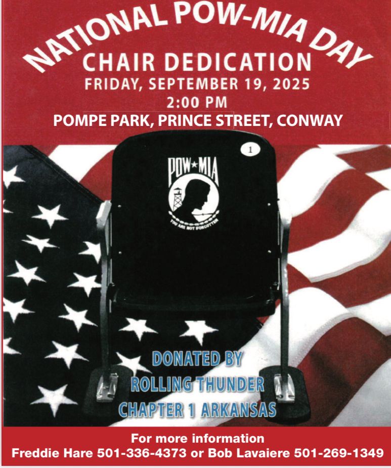 POW/MIA Chair Memorial Dedication